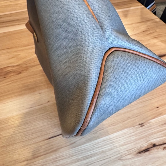 Christian Dior Vintage Diorissimo Carryall Grey Coated Canvas & Vachetta Tote - Picture 7 of 16